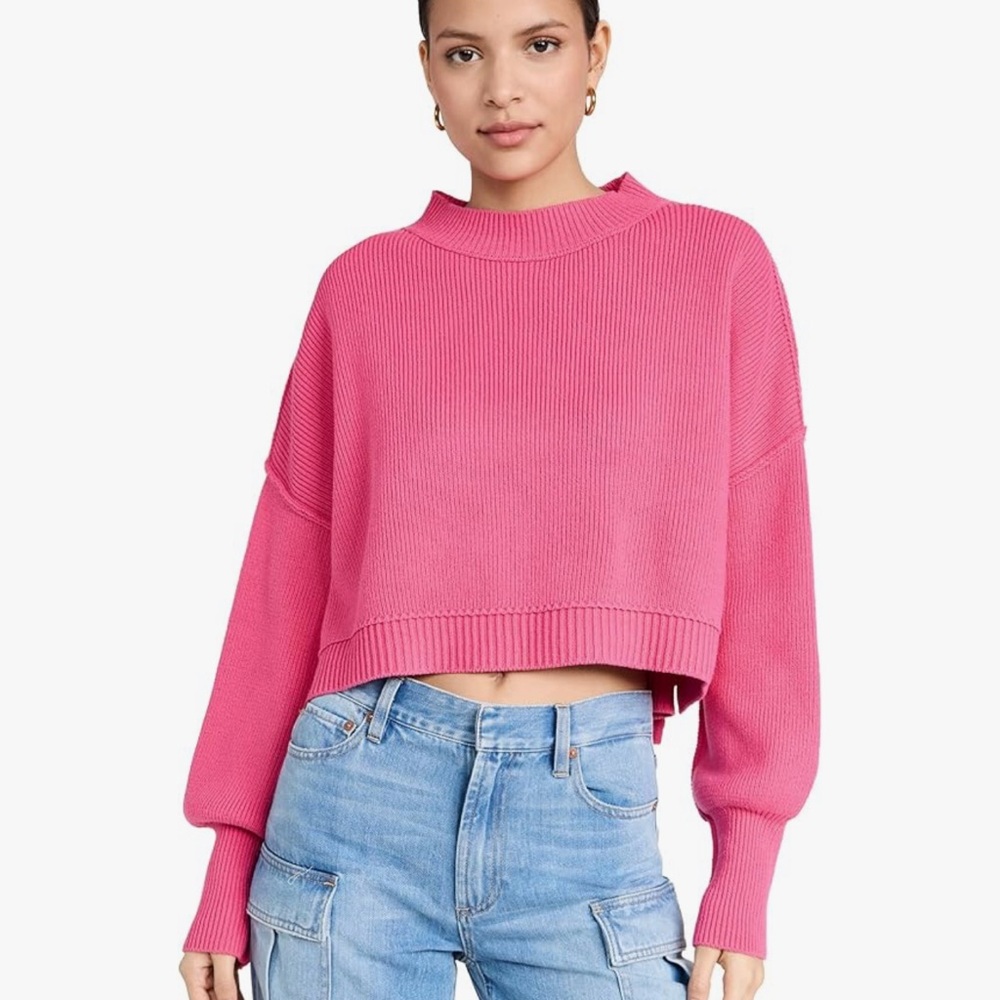 Free People Easy Street Crop Sweater